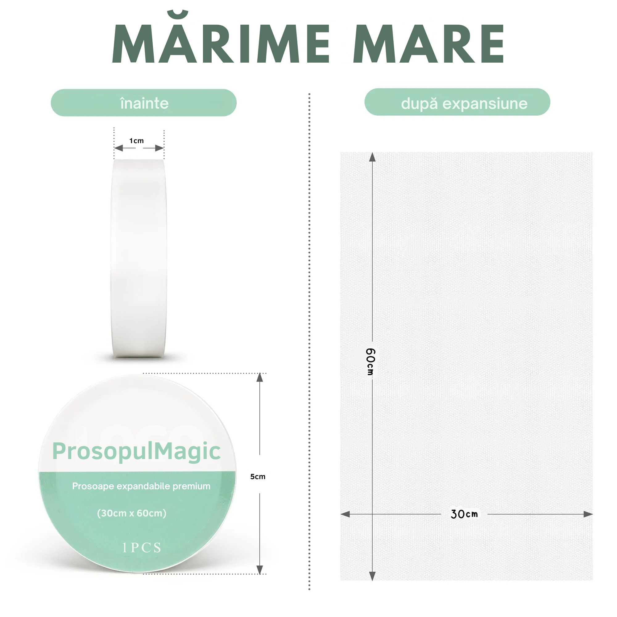 Prosoape Expandabile Uriașe